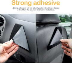 Osilly Car Seat Side Pocket Organizer, PU Leather Pen Phone Sunglasses Holder Tray Pouch Seat Gap Filler, Mini Storage Bag Car Interior Accessories for Auto Seat Door Window Console (Black)