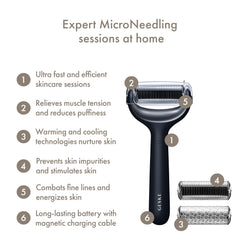 GESKE | SmartAppGuided™ MicroNeedle Face & Body Roller | 8 in 1 | Electric Derma Roller | Microneedling | Microneedling Device | Needle Roller | Needle Roller | Beauty Roller for Face and Body