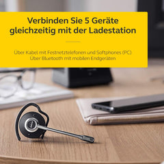 Jabra Engage 75 Convertible Wireless Dect On-Ear Headset - Black