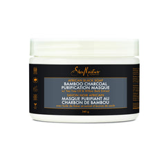 SHEA MOISTURE Sheamoisture African Black Soap Bamboo Charcoal Purification Masque Hair Treatment, 12 Ounce
