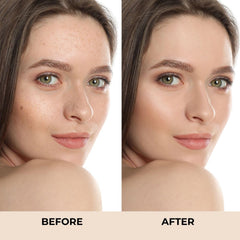 M. Asam Magic Finish Supercharge Serum Foundation Rose Fair (30 ml) - Moisturising Liquid Foundation & Firming Face Serum in One, Optimal Coverage & Hyaluron, Vegan