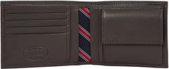 Tommy Hilfiger, Men, Catera, Eton cc and Coin Pocket, Black (black 2), 14 x 10 x 2 cm (B x H x T), Chocolate Brown