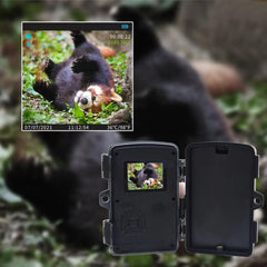 VELATEMOR 16MP 1080P Trail Camera, Night Game Camera with 0.8s Trigger Time, Waterproof IP66, 2.0 Inch IPS Screen for Wildlife Tracking, Sports, and Surveillance