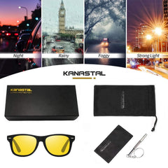 KANASTAL Polarized Sunglasses Men, Fashion Square Sun Glasses Women, Classic Shades for Womens, Driving Fishing Outdoor 100% UV400 Protection