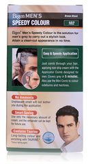Bigen Men's Speedy Hair Colour with Applicator Comb, 102 Brown Black