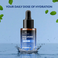 Botanic Hearth 0.5% Hyaluronic Acid Serum for Face with 2% Niacinamide, Witch Hazel & Green Tea Extracts | Hydrating & Moisturizing | Helps Reduce Wrinkles & Fine Lines | All Skin Types | 1fl oz