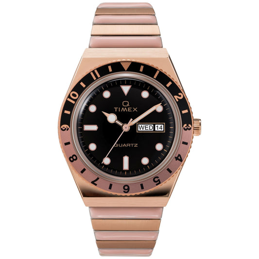 Timex Women Analogue Watch with a Stainless Steel Strap Q