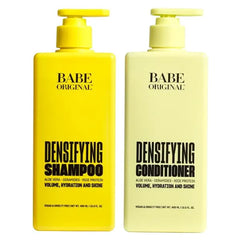 Babe Original Densifying Shampoo & Conditioner Volumizing Conditioner for Fine or Dry/Damaged Hair Aloe Vera, Ceramides, Rice Protein for Fuller + Hydrated Hair