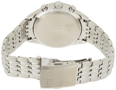 Citizen men's solar powered watch, analog display and stainless steel strap ca0450-57e
