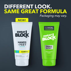SweatBlock Antiperspirant Lotion for Sweaty Hands & Feet, Anti Sweat Lotion Hyperhidrosis Treatment for Hand and Foot Sweat Prevention 2-Pack