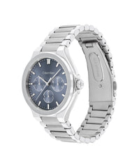 CALVIN KLEIN WOMEN'S BLUE DIAL STAINLESS STEEL BRACELET WATCH - 25100051