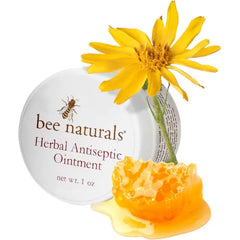 Bee Naturals Herbal Antiseptic Ointment - Calendula, Arnica & Comfrey Oil for Minor Cuts & Scratches - Antibiotic-Free- Healing- good for cuts,scrapes, bruises, bites