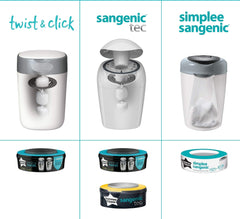 Tommee Tippee Nappy Disposal Sangenic Tec Refills, Pack Of 3