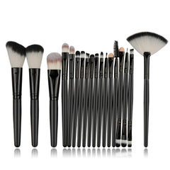 Generic Set of 20 Piece Professional Make up brushes, Premium vegan Angular Brush, Fan Brush, Smudge Brush, Flat Brush, Pocket blender and Make up brushes Pouch.