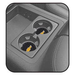 Plasticolor 000648R01 Chevy Bowtie Gold Cup Holder Coaster