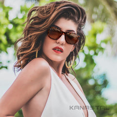 KANASTAL Polarized Sunglasses for Women, Classic Square Mens Sun Glasses, Lightweight Shades for Womens Outdoor 100% UV400 Protection Driving Fishing Golf Outdoor Activities
