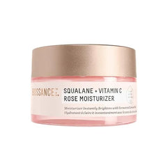 BIOSSANCE Squalane + Vitamin C Rose Face Moisturizer Antioxidant Rich Day/Night Face Lotion Hydrates and Smooths Fine Lines Even Skin Tone & Reduce Discoloration For Radiant Skin, 1.69 Fl Oz