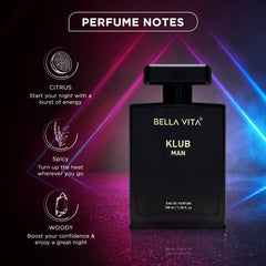 Bella Vita Luxury Best Of Men Perfumes Combo, Pack of 3 Premium Long Lasting EDP Fragrance Scents - G.O.A.T, B.L.U, KLUB, 100 Ml each