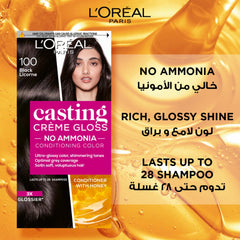 L'Oreal Paris Casting Creme 100 Gloss Black 1pkt