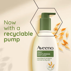 Aveeno Daily Moisturising Body Lotion, With Soothing Oats & Rich Emollients, Suitable For Sensitive Skin, Nourishes and Protects Skin, Fragrance Free, 300ml