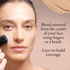 LAURA GELLER NEW YORK Double Take Liquid Foundation | Medium to Full Coverage, Natural Matte Finish, Porcelain