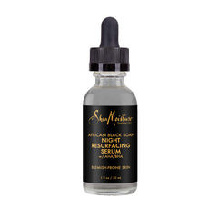 SHEA MOISTURE Overnight Resurfacing Serum for Blemish Prone Skin African Black Soap With Butter 1 oz