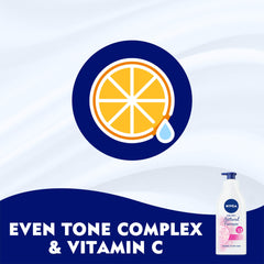 NIVEA Body Lotion Even Tone, Natural Fairness Complex & Vitamin C, All Skin Types, 625ml & Body Lotion Hydration, Aloe Vera, Normal to Dry Skin, 625ml