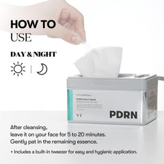 VT COSMETICS PDRN Daily Mask 30 Sheets | Vegan PDRN for Skin Restoration & Radiance, Hydrating & Moisturizing, Anti-Aging, Korean Face Mask