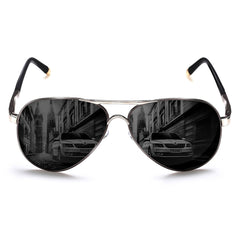 ROCKNIGHT Polarized Aviator Sunglasses for Men Women Metal Flat Top Sunglasses lightweight Driving UV400 Outdoor 58mm