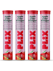 PLIX - THE PLANT FIX L-Carnitine ACV Effervescent Tablets Helps To Turn Fat Into Energy | 15 Tablets, Pack Of 4 | With Apple & Cinnamon | Supports Fat Burn | Weight Loss Drink for Women, Men