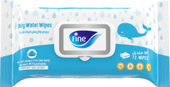 Fine Baby Water Wipes, 99% Pure Water, Free from Alcohol, Fragrance & Paraben, 72 Sheets