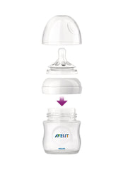Philips AVENT Baby Boy's Natural Polypropylene Bottle 4 Count 4 Ounce Clear