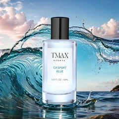 Tmax Scents CA Sport Blue - 50ml Aromatic Citrus - Fresh Spicy Scent With Pineapple, Bergamot, and Musk.