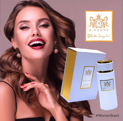 Fragrance Perfume Scent White Crystal Perfume by D'Azure Fragnace For Women 100ml is a Combination of Amber Fougere Lavender Orange Blossom and Jasmine with Base