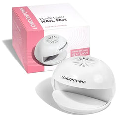 LONDONTOWN Flash Dry Mini Nail Fan Dryer for Regular Nail Polish Lacquers for Hands Feet, Portable Fan Cool Air Blower for Manicures Pedicures for Quick Drying, Battery Powered