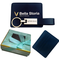 Bella Storia gifts for men birthday gift for men wallet for men - birthday gift - men wallet - father's day gifts - gifts for him -slim wallet for men - mens leather wallet - gift set - هديه