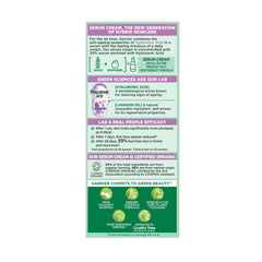 Garnier Organic Lavandin & Hyaluronic Acid Serum Cream, 2in1 Formula With Hyaluronic Acid serum & Hydrating Moisturiser, Replumps Skin & Reduces Fine Lines, Organic & Vegan Formula, 50ml