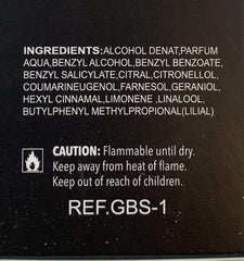 G.B.S No.84 - Fragrance For Men - Eau De Toilette - 3.4 oz (100 ML) Notes of Lavender and Citrus - Bold, Intense Unforgettable Provocative