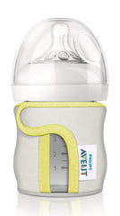 AVENT Philips Glass Baby Bottle Sleeve for 4oz Bottle, Pack of 1, SCF675/01, (Colors May Vary)