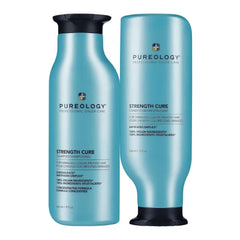Pureology Strength Cure Strengthening Shampoo & Conditioner Set - For Damaged, Color-Treated Hair, Fortifies & Strengthens Hair, Sulfate-Free & Vegan
