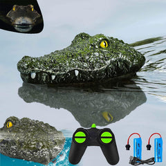 TERRIFI Remote Control Boat, 2.4G High-Speed Simulation Crocodile Head Water Toys for Pools and Lakes - Floating Crocodile Head, High Simulation Alligator Head RC Boats Prank Toys for Adults and Kids