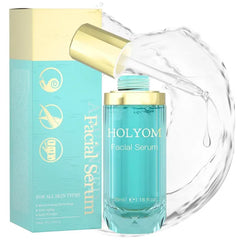 HOLYOM Snail Mucin Face Serum with Hyaluronic Acid β Anti-Aging Facial Serum for Fine Lines, Firming Essence for All Skin Types & Wrinkles & Dull Skin β Hydrating and Moisturizing, 1.18 fl oz