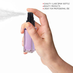 Pure Source India Travel Refillable Perfume Clear Glass Bottles with Spray Pump for Perfume Essential Oils Aromatic Water Blend 8 ML Set of 3 Pcs
