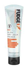 Fudge Professional Blow Dry Aqua Primer, Hyaluronic Acid, Heat Protection, Volumizing Results - 150 ml