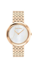 Calvin Klein TWISTED BEZEL Women's Watch, Analog - Carnation Gold