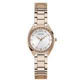 GUESS P RS GLD CS W/CRYS/SUN WHT DL/P RS GLD BRCT