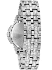 Bulova Men's Crystal Octava Chronograph Quartz Watch, Pave Crystal Dial - Crystal Octava