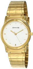 Sonata White Dial Analog watch For Men-NR7023YM01
