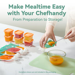 chefhandy Baby Food Maker, 5 in 1 Baby Food Processor, Smart Control Multifunctional Steamer Grinder with Steam Pot, Auto Cooking & Grinding, Baby Food Warmer Mills Machine, Green