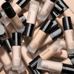 ARTDECO Perfect Teint Foundation - Soft Vanilla N°12 - Lightweight Liquid Formula - Medium to Full Coverage - Without Mask-Like Effect - Conceals Imperfections - Vegan Makeup - Hyaluron - 0.67 Fl Oz